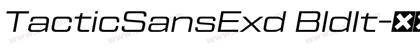 TacticSansExd BldIt字体转换